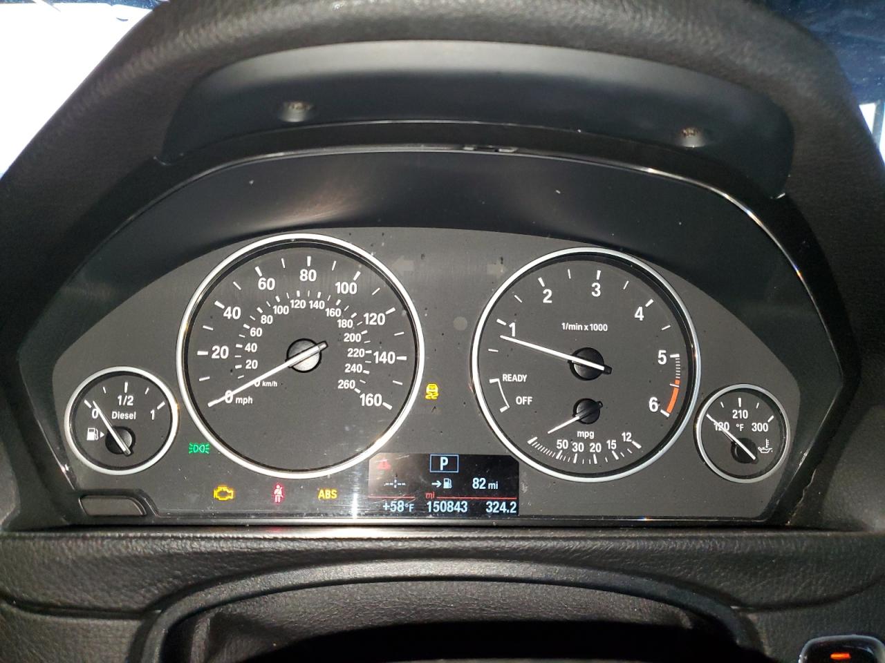 2014 BMW 328 D VIN: WBA3D3C58EK156600 Lot: 82431805