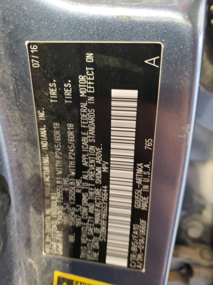 2016 Toyota Highlander Le VIN: 5TDBKRFH6GS316644 Lot: 84482465