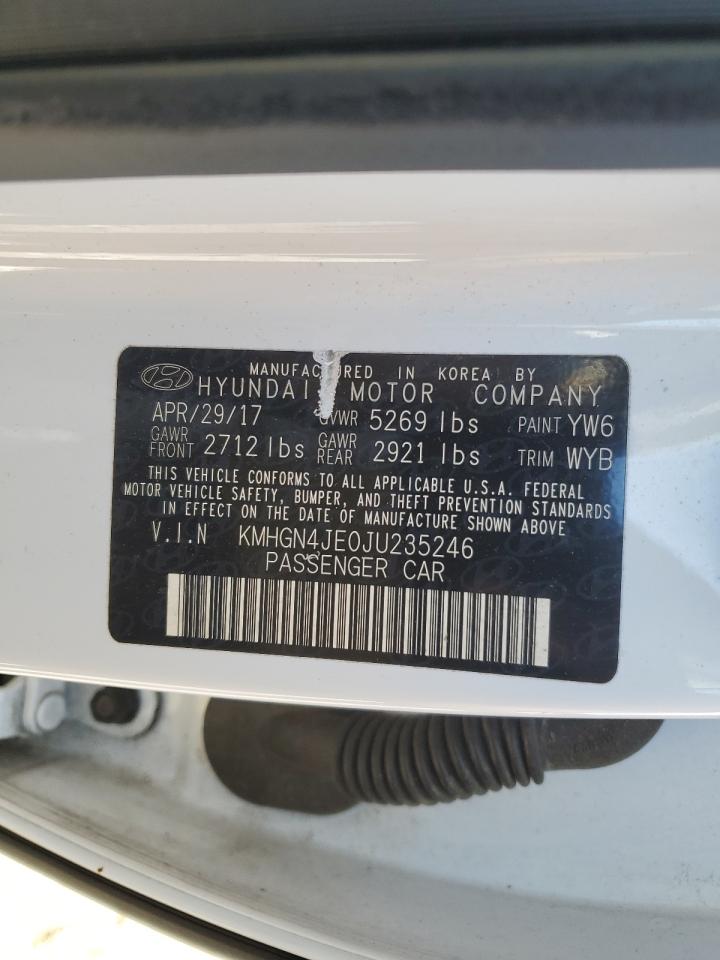 2018 Genesis G80 Base VIN: KMHGN4JE0JU235246 Lot: 90231735