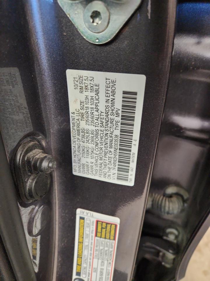 2022 Honda Cr-V Ex VIN: 7FARW2H55NE003538 Lot: 90729255