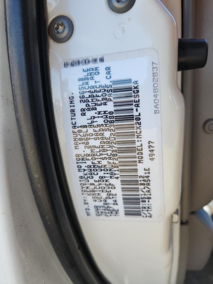 2002 Toyota Avalon Xl VIN: 4T1BF28B72U223880 Lot: 85734725