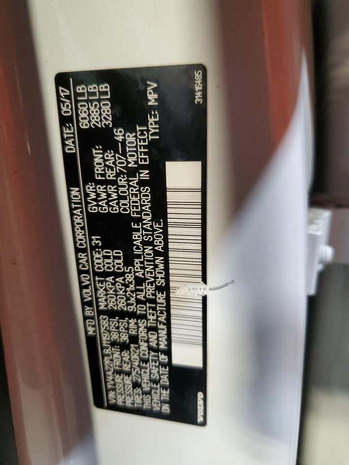 2018 Volvo Xc90 T6 VIN: YV4A22PL8J1197583 Lot: 84761885