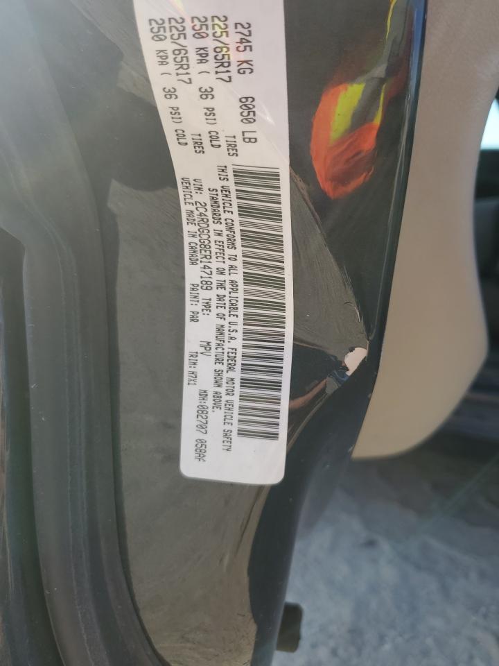 2014 Dodge Grand Caravan Sxt VIN: 2C4RDGCG8ER147189 Lot: 84435915