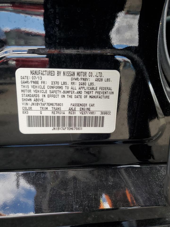 2014 Infiniti Q50 Base VIN: JN1BV7AP7EM675801 Lot: 82407805