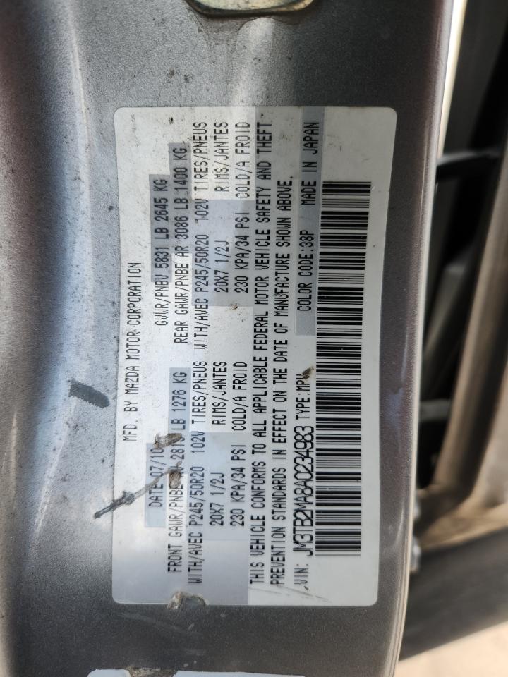 2010 Mazda Cx-9 VIN: JM3TB2MA8A0234983 Lot: 82732835