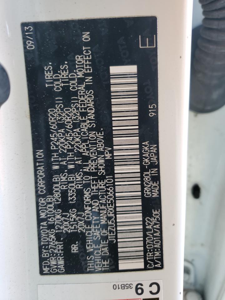 2014 Toyota 4Runner Sr5 VIN: JTEZU5JRXE5066101 Lot: 84474585