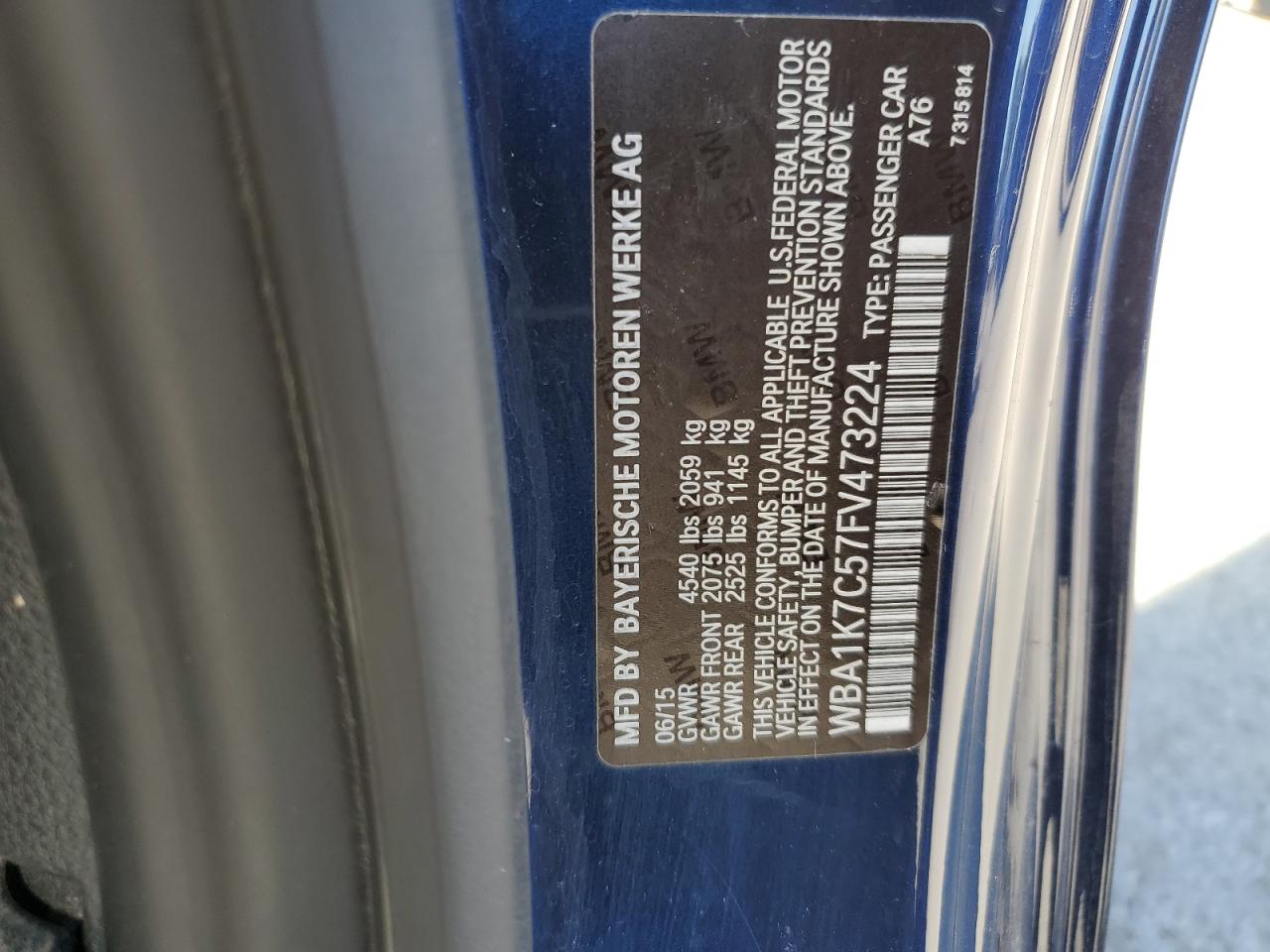 2015 BMW 228 Xi VIN: WBA1K7C57FV473224 Lot: 85844415