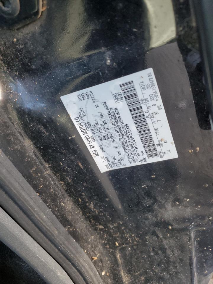 2006 Ford Ranger VIN: 1FTYR10D26PA36435 Lot: 87271565