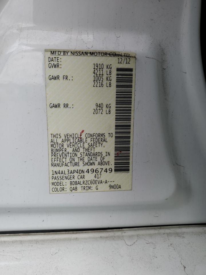 2015 Nissan Altima 2.5 VIN: 1N4AL3AP4DN496749 Lot: 82304185