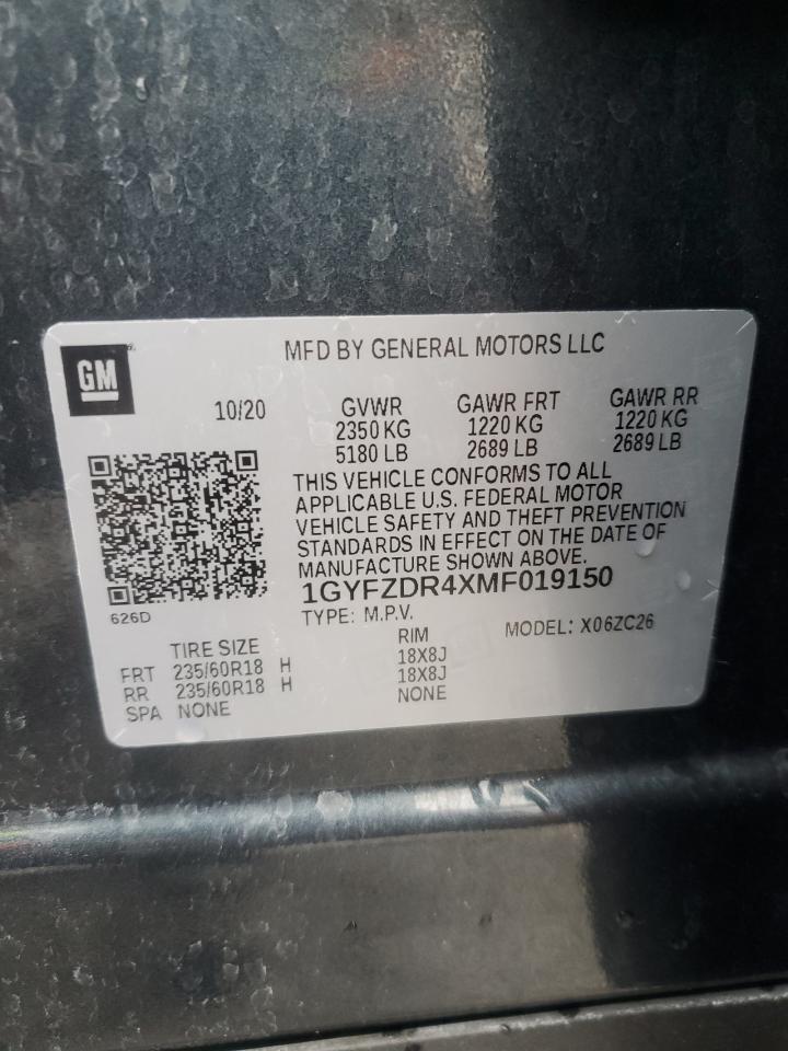 2021 Cadillac Xt4 Premium Luxury VIN: 1GYFZDR4XMF019150 Lot: 87130235