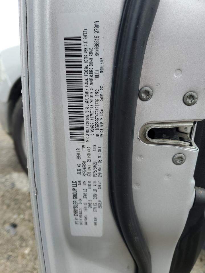 2014 Ram 1500 Slt VIN: 1C6RR6GT4ES481776 Lot: 82520125