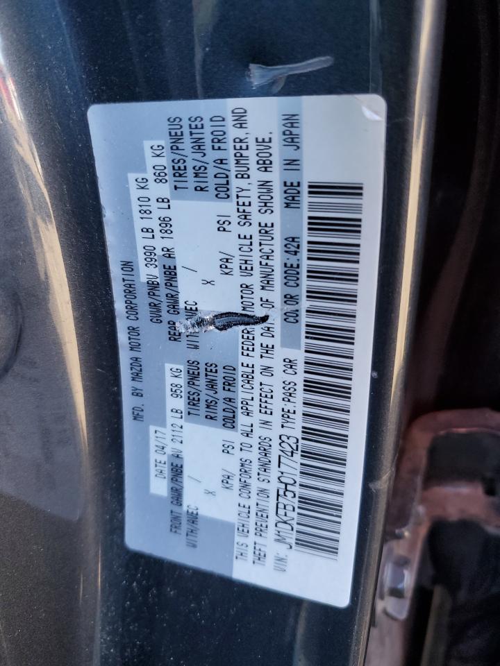 2017 Mazda Cx-3 Sport VIN: JM1DKFB75H0177423 Lot: 87457865