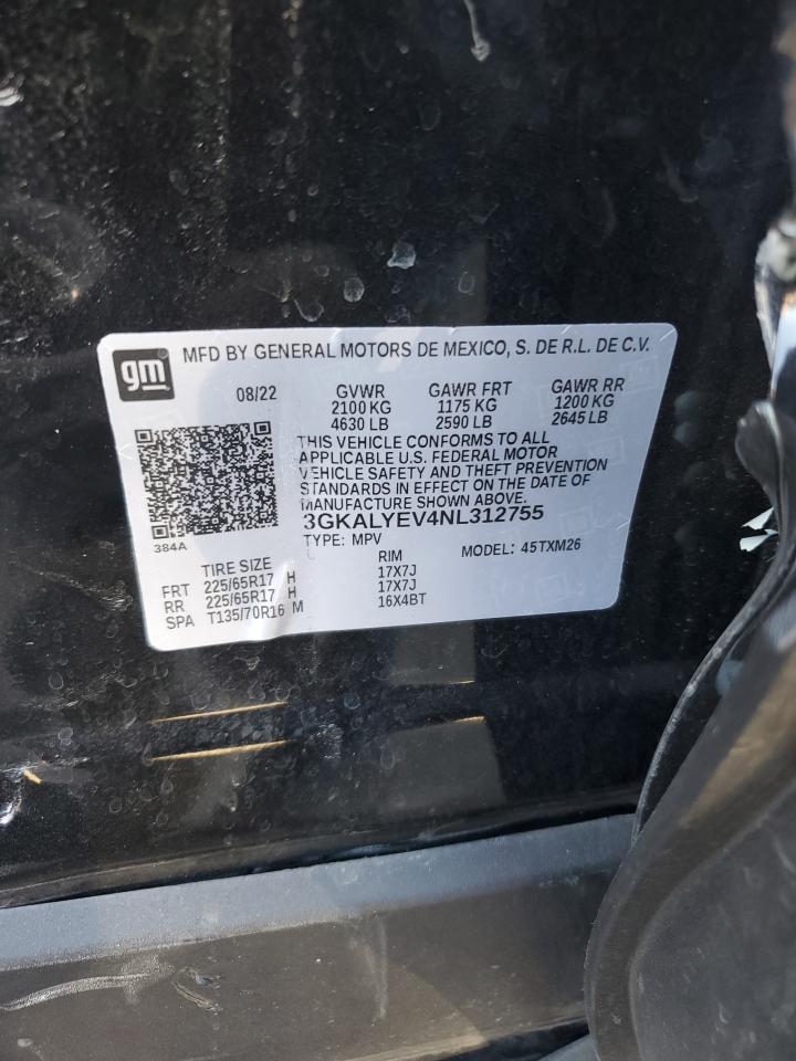 2022 GMC Terrain At4 VIN: 3GKALYEV4NL312755 Lot: 85184945
