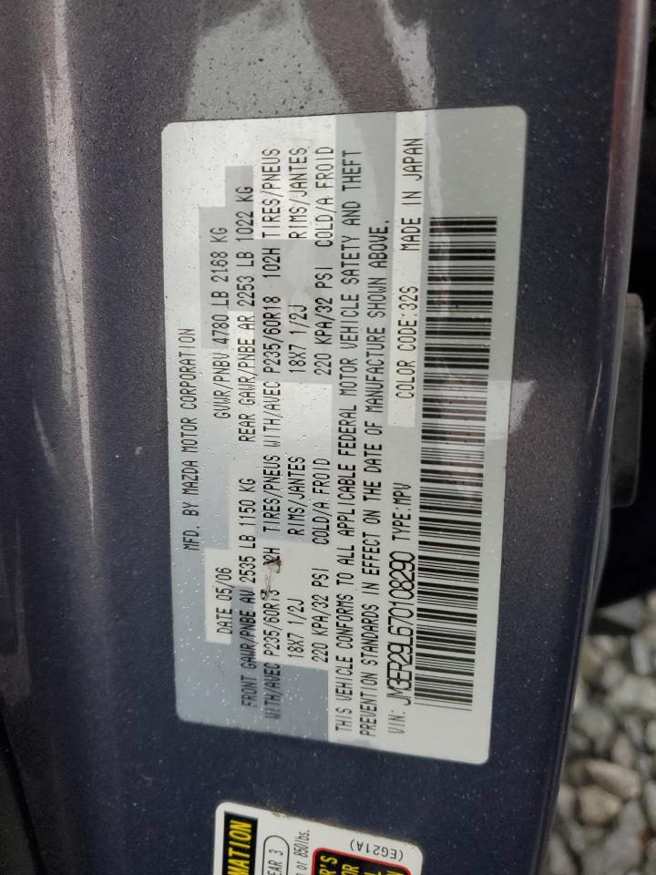 2007 Mazda Cx-7 VIN: JM3ER29L670108290 Lot: 90463815