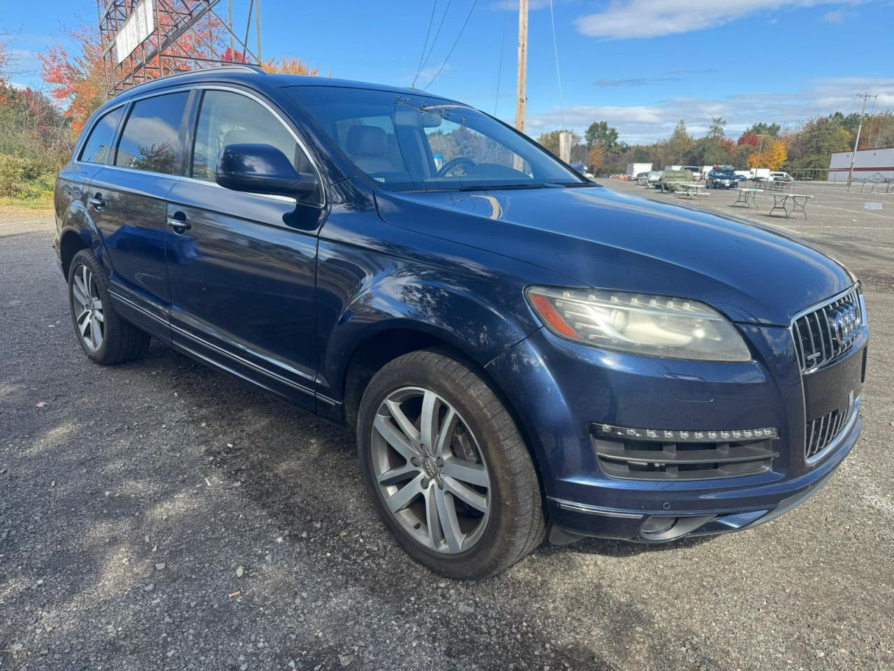 2014 Audi Q7 Premium Plus blue suv gas WA1LGAFE9ED013521 photo #1