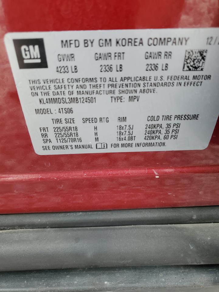 2021 Buick Encore Gx Select VIN: KL4MMDSL3MB124501 Lot: 86514555