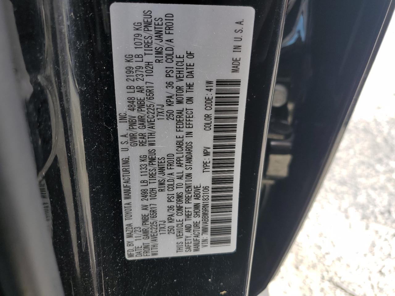 2024 Mazda Cx-50 Preferred VIN: 7MMVABBM9RN183106 Lot: 90302625