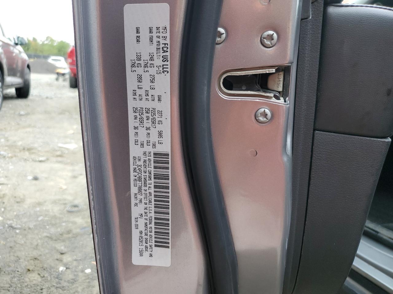 2015 Dodge Journey Se VIN: 3C4PDCAB8FT708027 Lot: 82297795