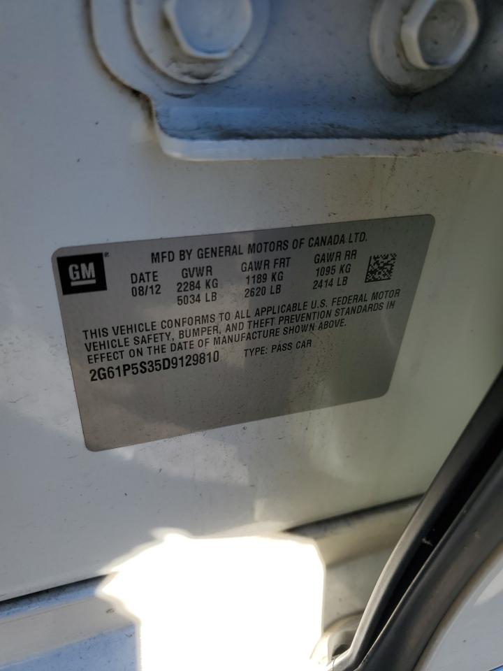 2013 Cadillac Xts Luxury Collection VIN: 2G61P5S35D9129810 Lot: 82283225