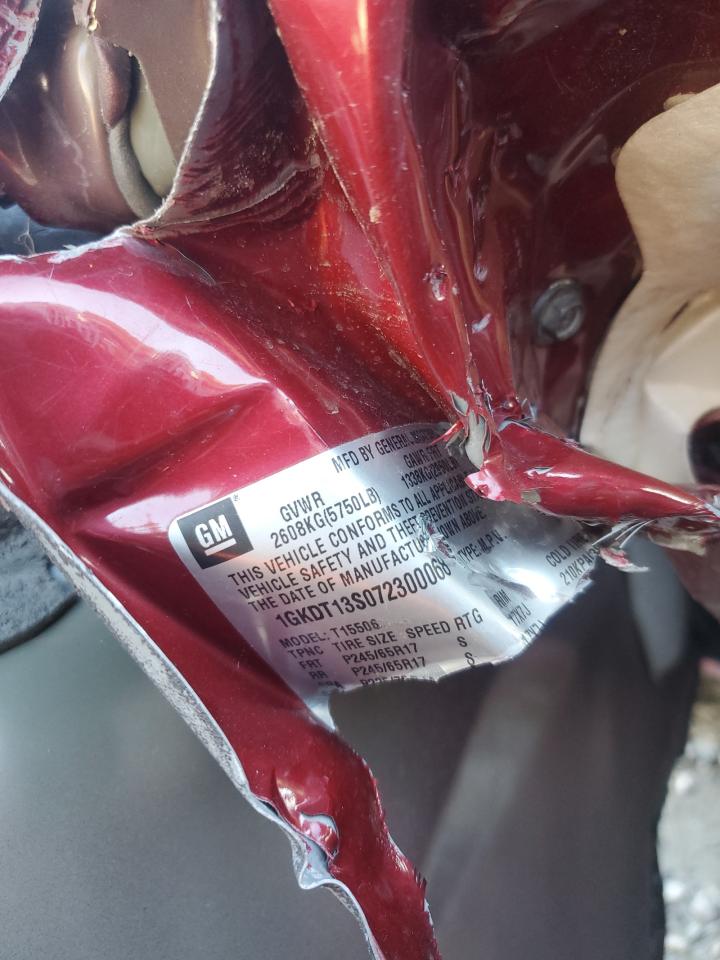 2007 GMC Envoy VIN: 1GKDT13S072300068 Lot: 87456545