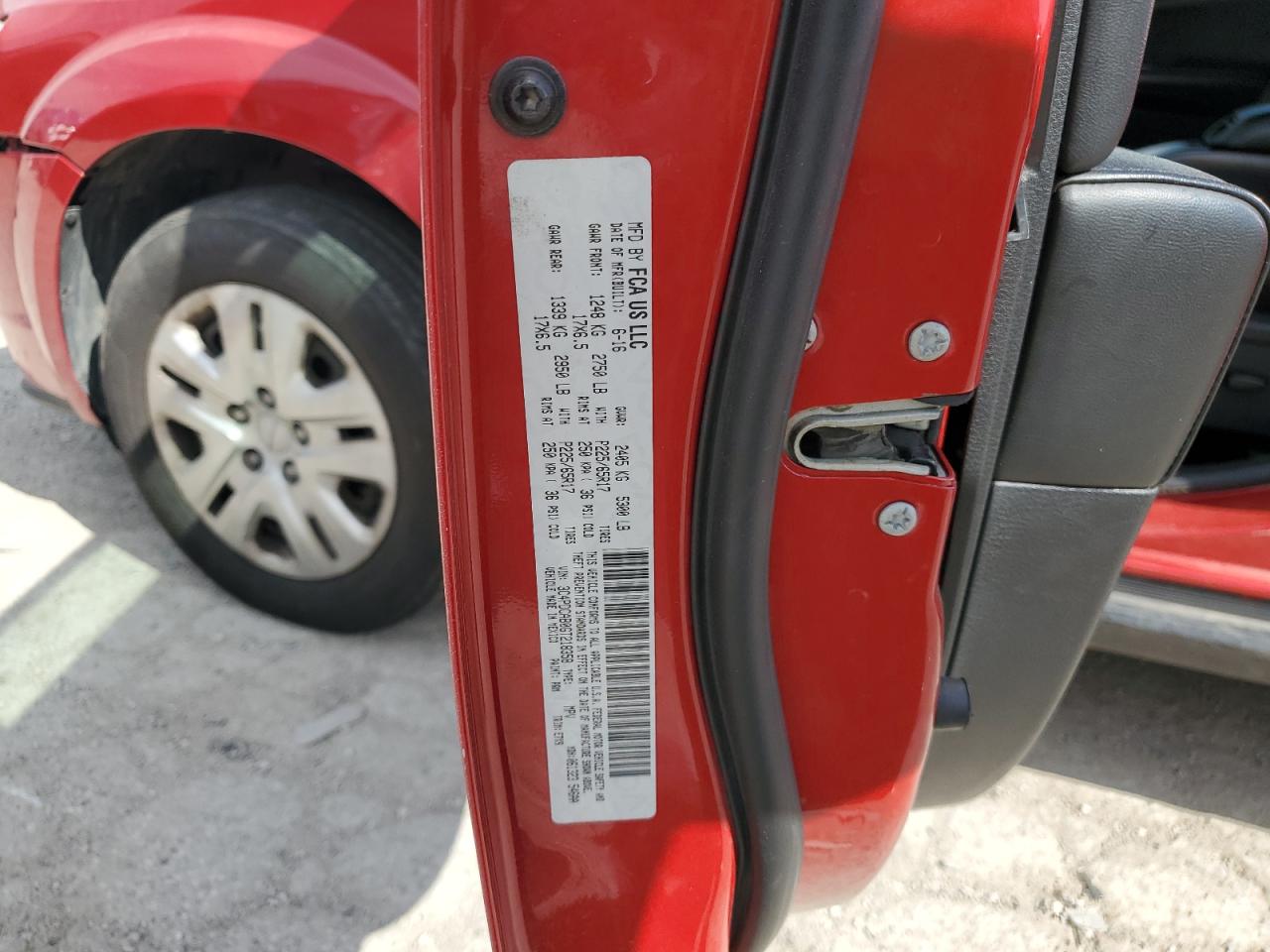 2016 Dodge Journey Se VIN: 3C4PDCAB0GT218358 Lot: 93666535