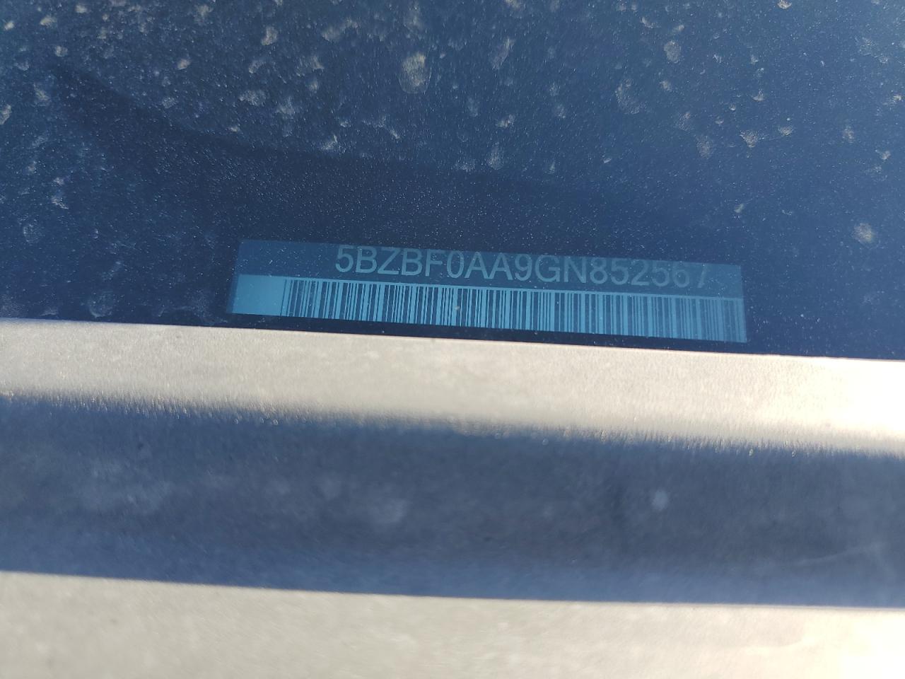 2016 Nissan Nv 3500 S VIN: 5BZBF0AA9GN852567 Lot: 90859555