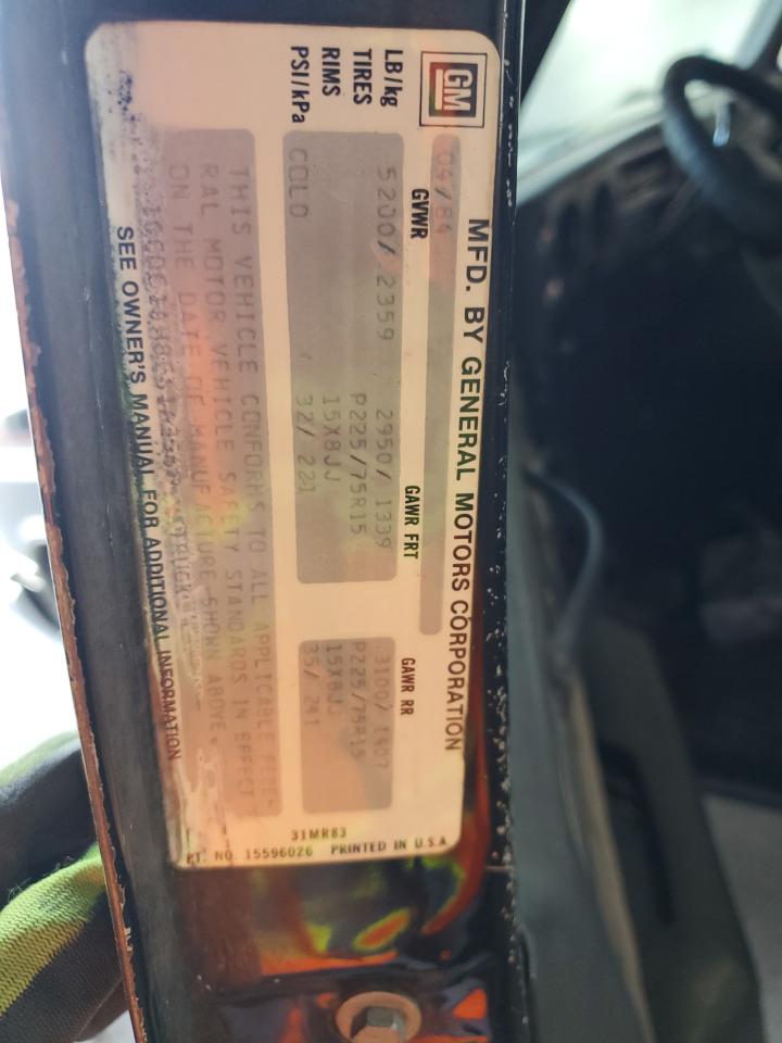 1984 Chevrolet C10 VIN: 1GCDC14H8ES163568 Lot: 83762675