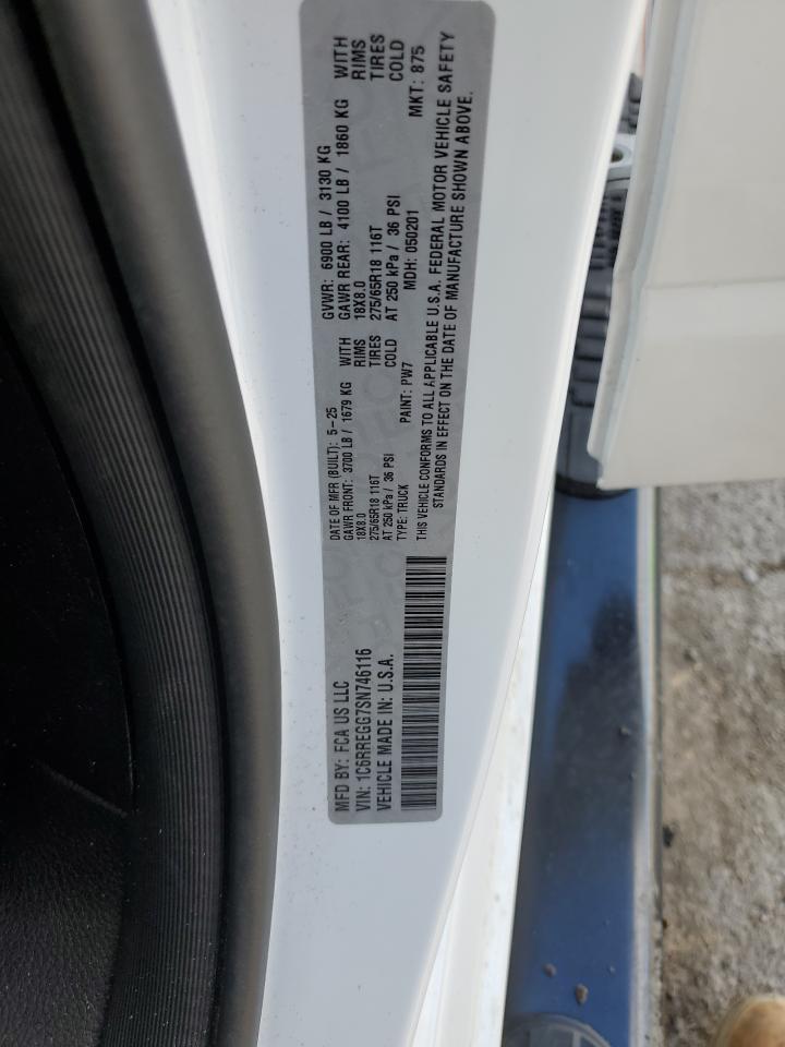 2025 Ram 1500 Tradesman VIN: 1C6RREGG7SN746116 Lot: 90219985