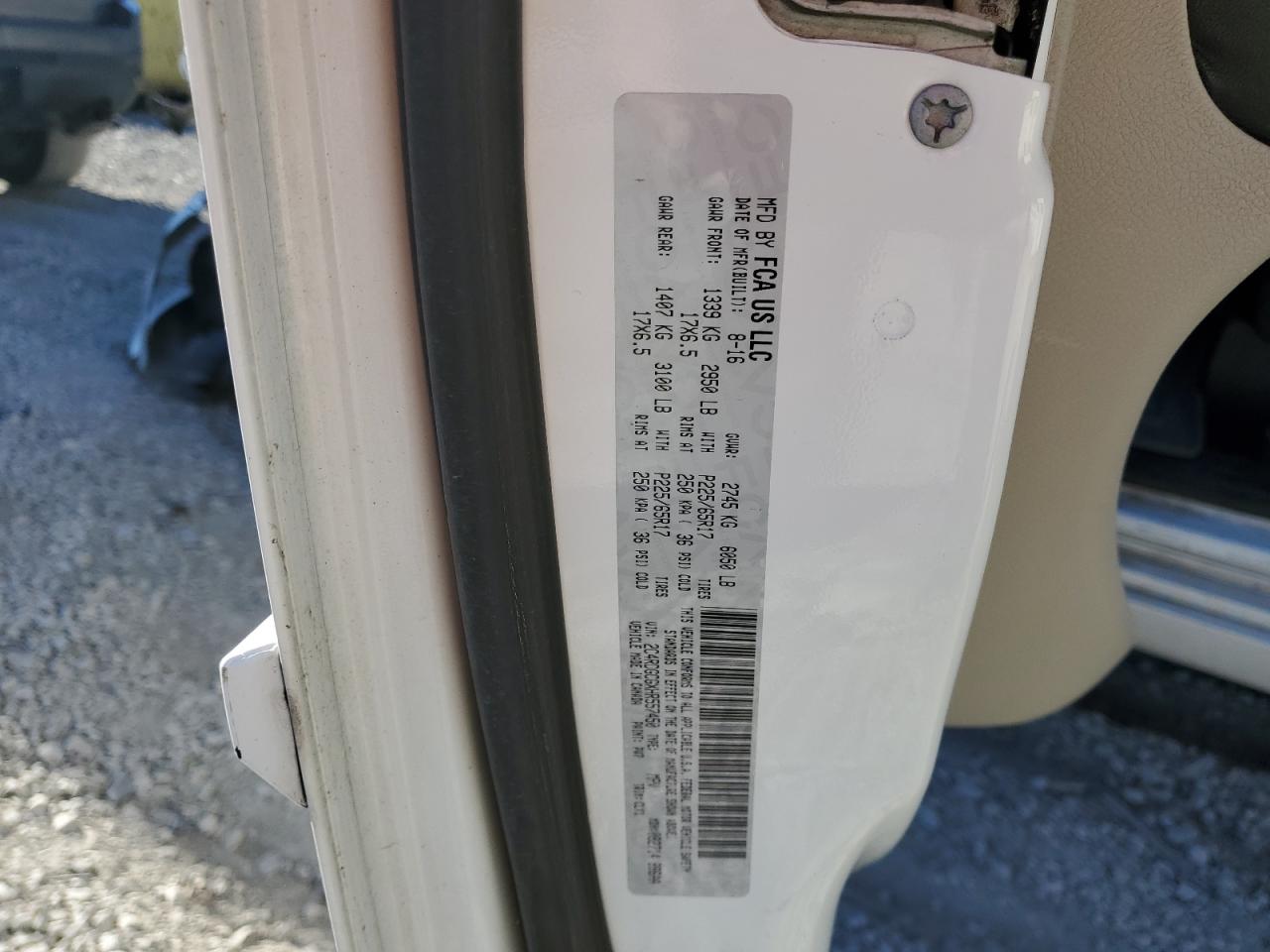 2017 Dodge Grand Caravan Sxt VIN: 2C4RDGCGXHR557450 Lot: 86310915