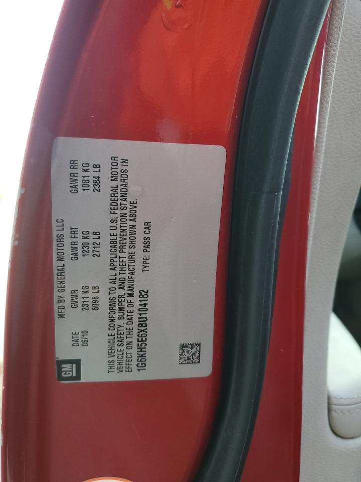 2011 Cadillac Dts Premium Collection VIN: 1G6KH5E6XBU104182 Lot: 84391665