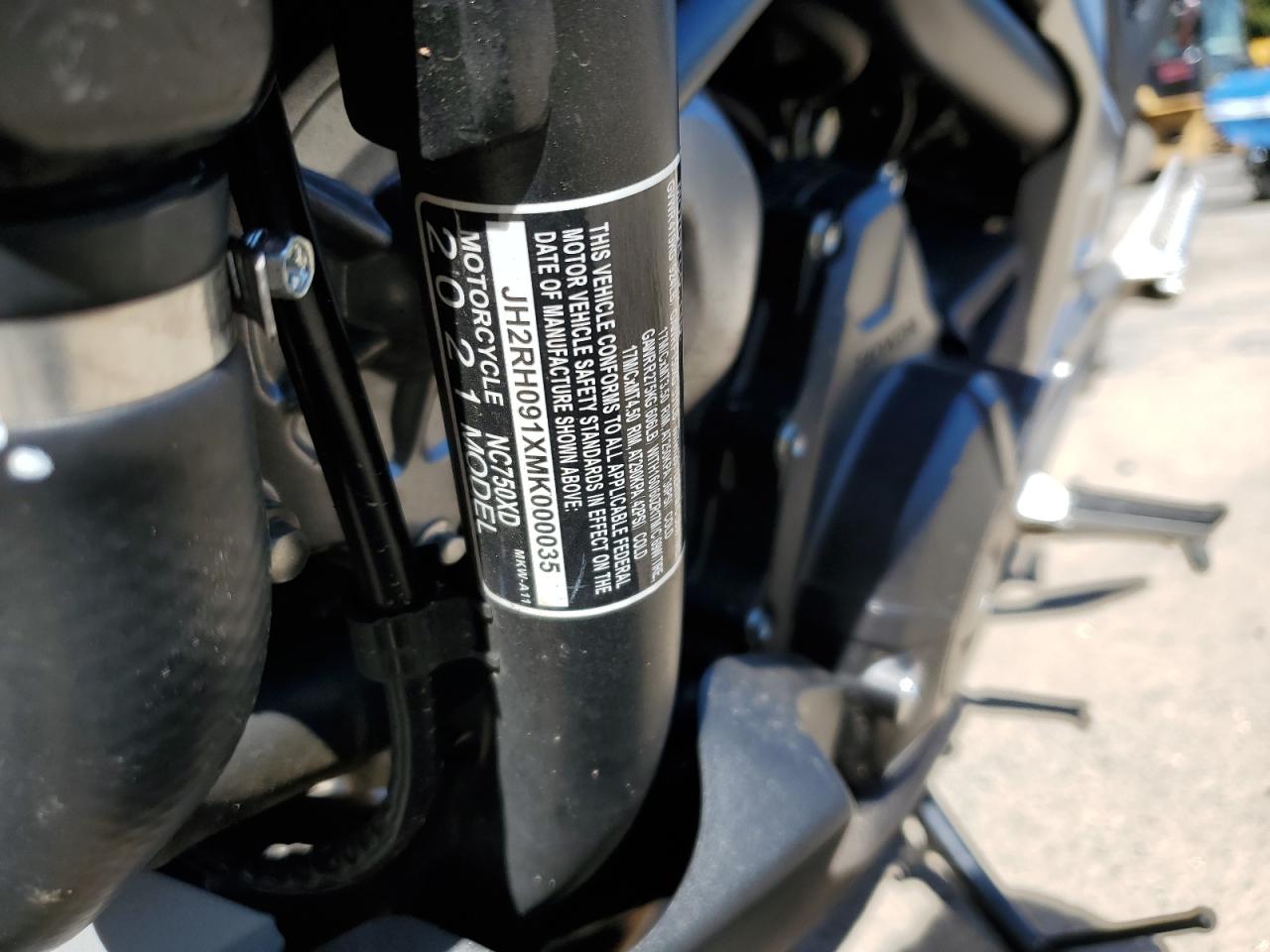 2021 Honda Nc750 Xd VIN: JH2RH091XMK000035 Lot: 84461345