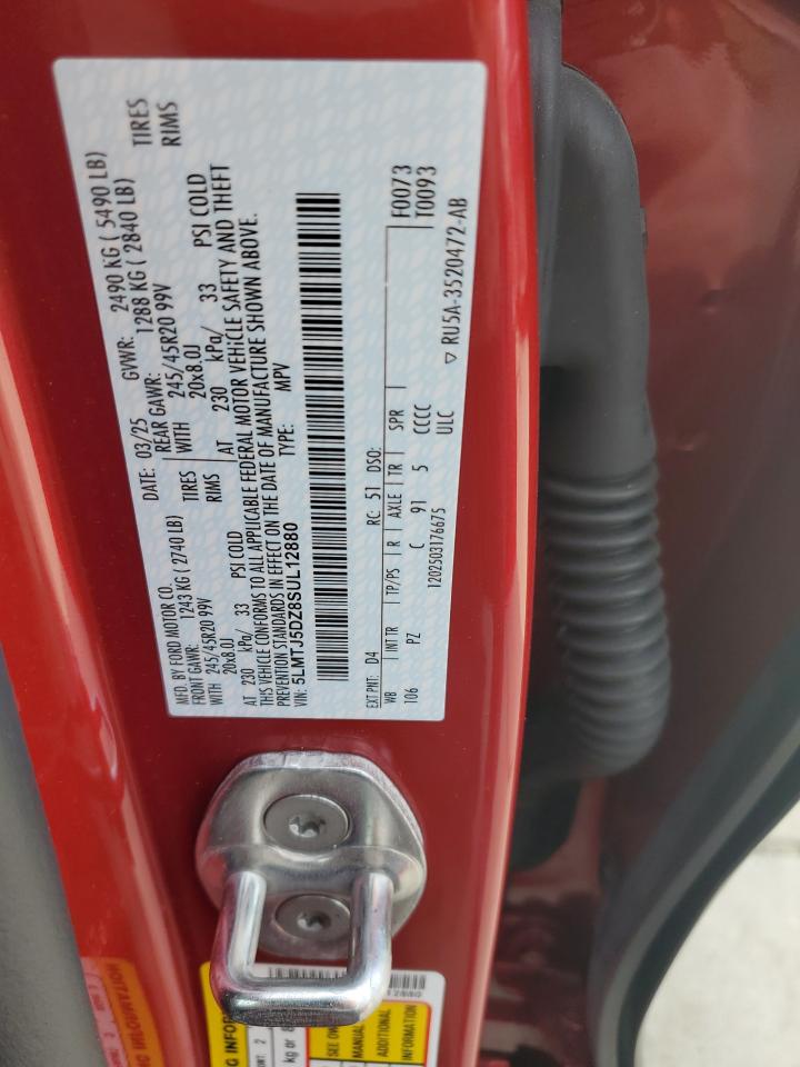 2025 Lincoln Corsair Grand Touring VIN: 5LMTJ5DZ8SUL12880 Lot: 82714315