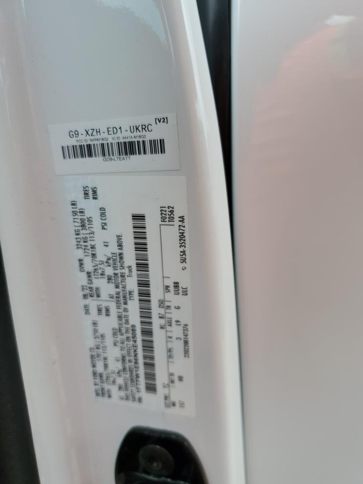 2022 Ford F150 Supercrew VIN: 1FTFW1E86NKE45089 Lot: 86308355