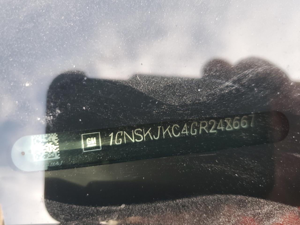 2016 Chevrolet Suburban K1500 Ltz VIN: 1GNSKJKC4GR248667 Lot: 84656685