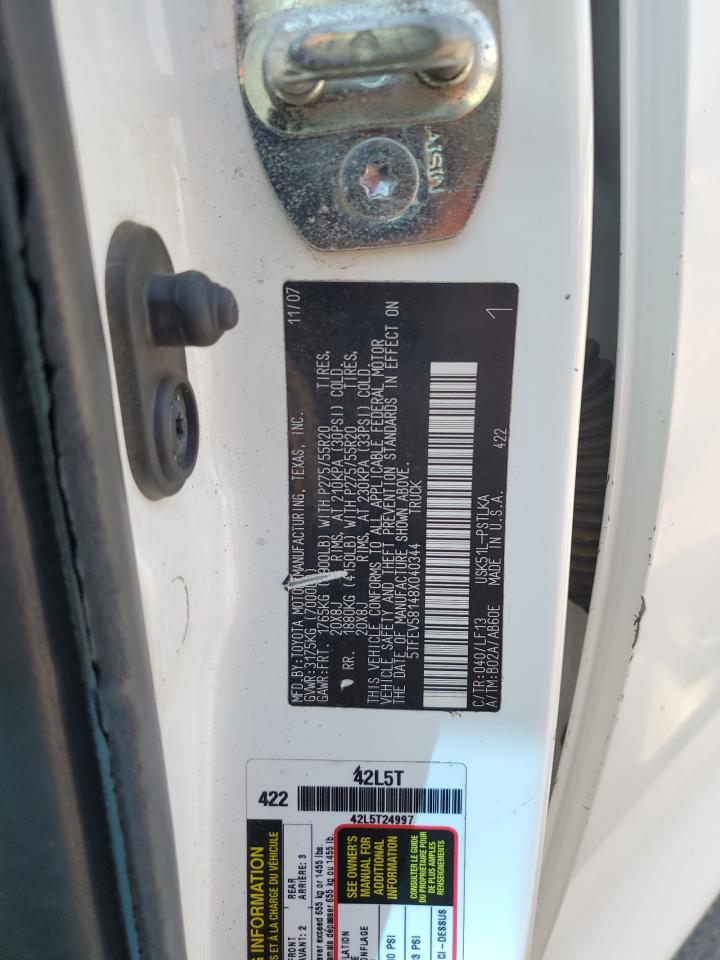 2008 Toyota Tundra Crewmax Limited VIN: 5TFEV58148X040344 Lot: 84785415