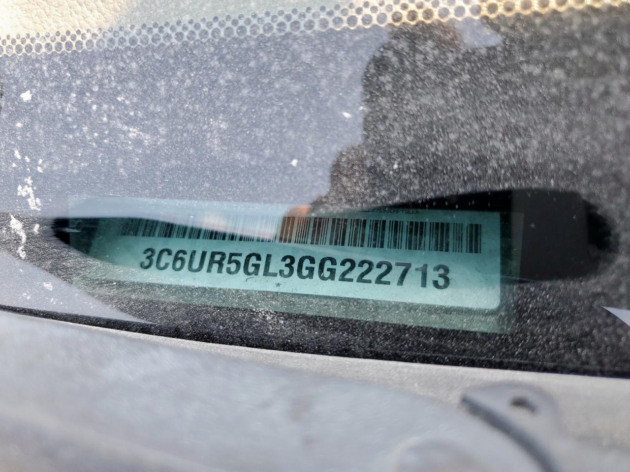 2016 Ram 2500 Longhorn VIN: 3C6UR5GL3GG222713 Lot: 84618145