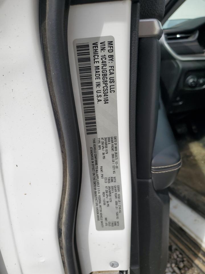 2023 Jeep Grand Cherokee Limited VIN: 1C4RJGBG8PC534184 Lot: 85592525