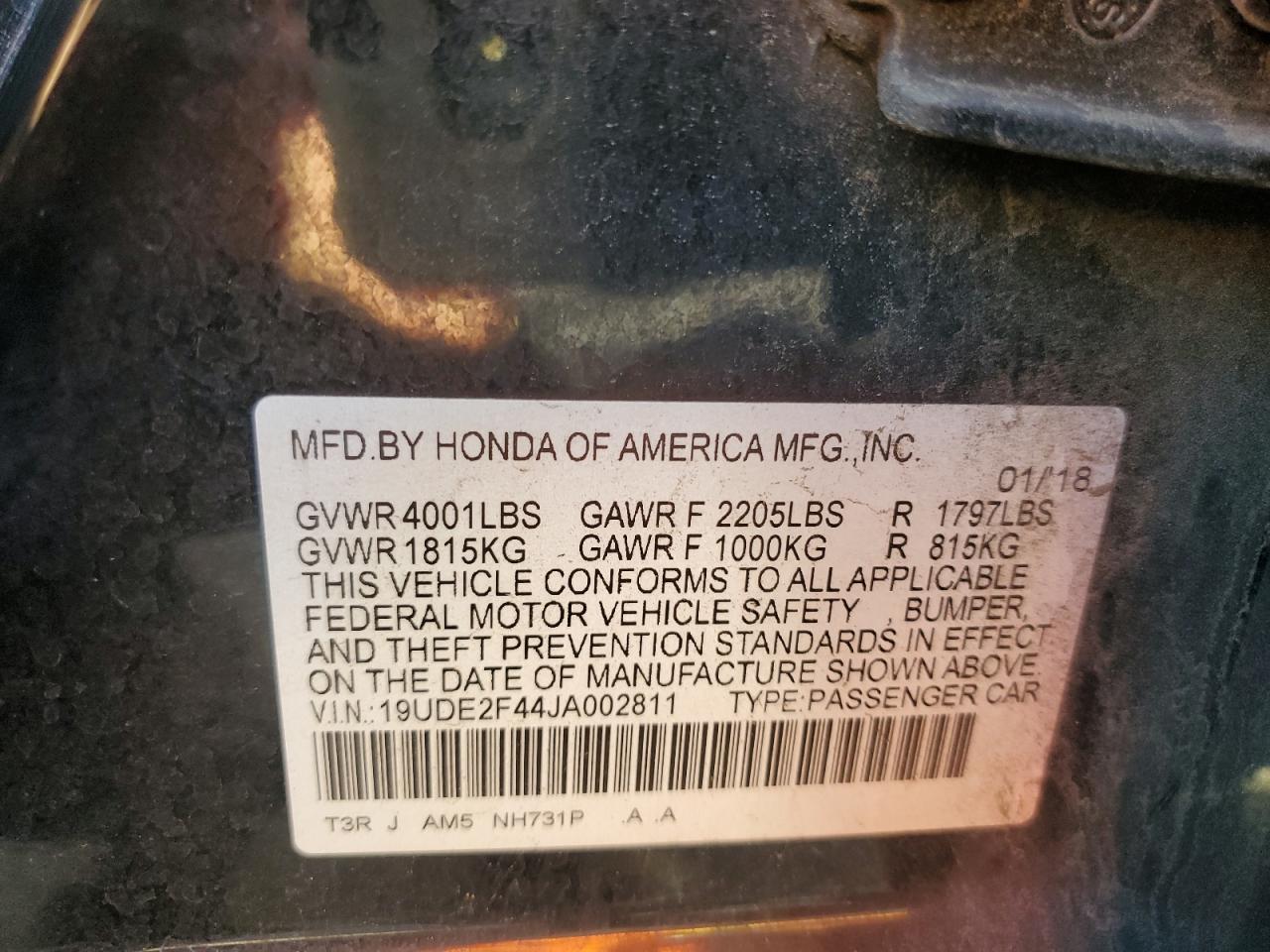 2018 Acura Ilx Special Edition VIN: 19UDE2F44JA002811 Lot: 87378505