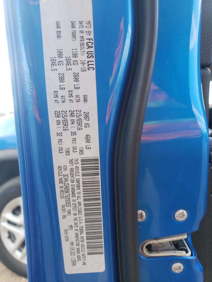 2019 Jeep Compass Sport VIN: 3C4NJDAB9KT629353 Lot: 82308775