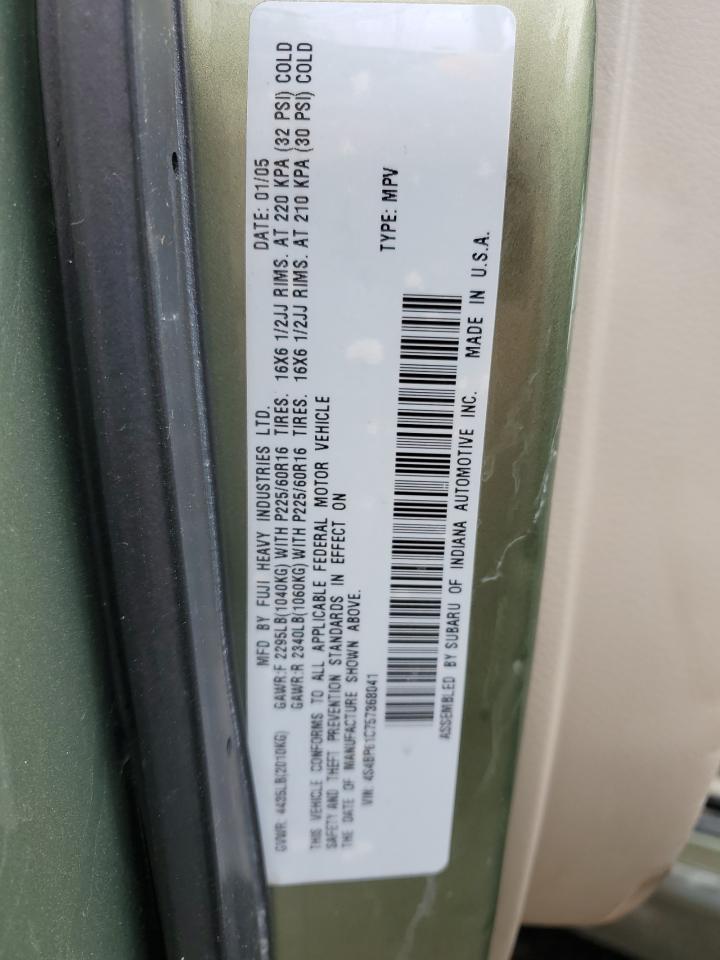 2005 Subaru Legacy Outback 2.5I VIN: 4S4BP61C757368041 Lot: 82237625