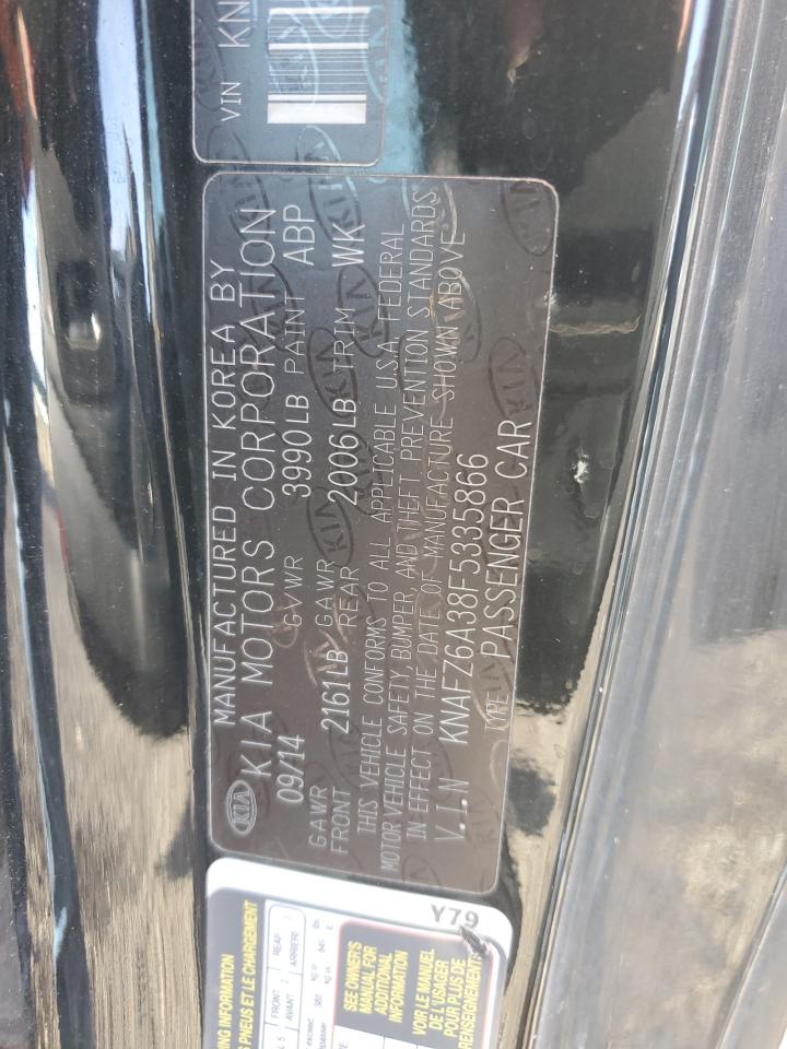 2015 Kia Forte Sx VIN: KNAFZ6A38F5335866 Lot: 87296965