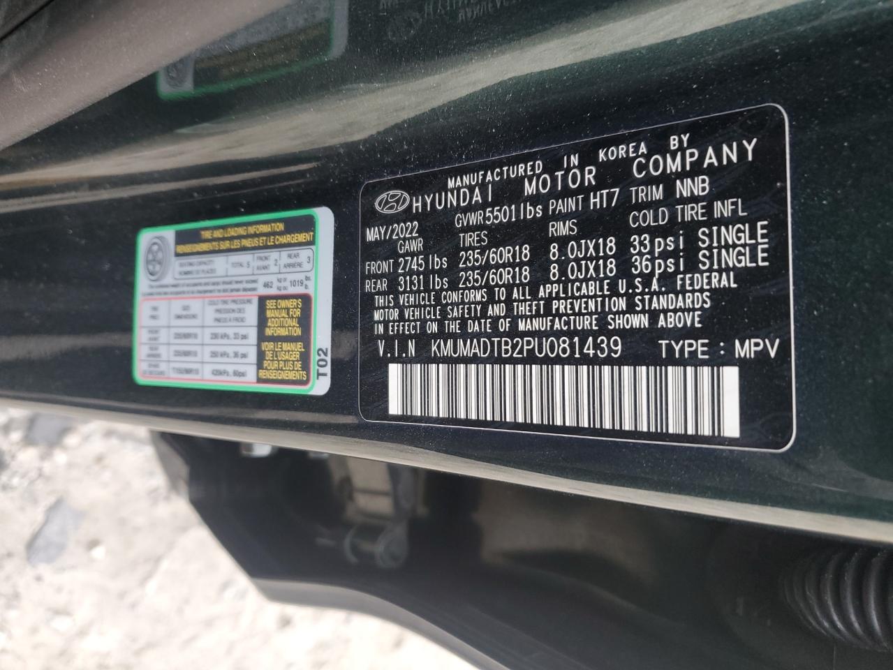 2023 Genesis Gv70 Base VIN: KMUMADTB2PU081439 Lot: 85884175