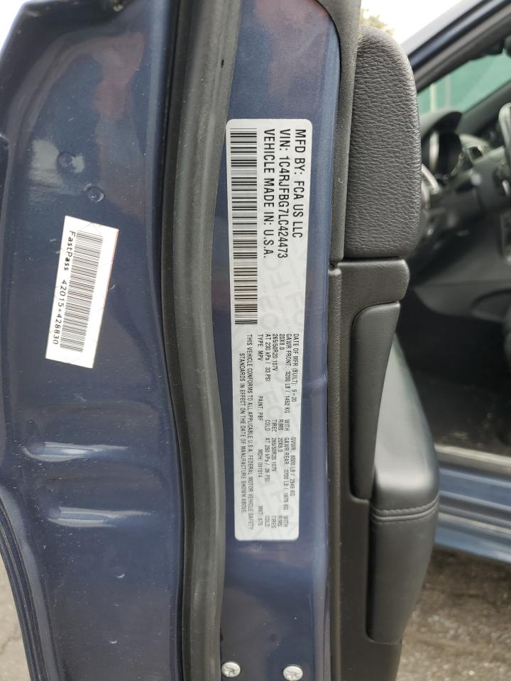 2020 Jeep Grand Cherokee Limited VIN: 1C4RJFBG7LC424473 Lot: 85007155