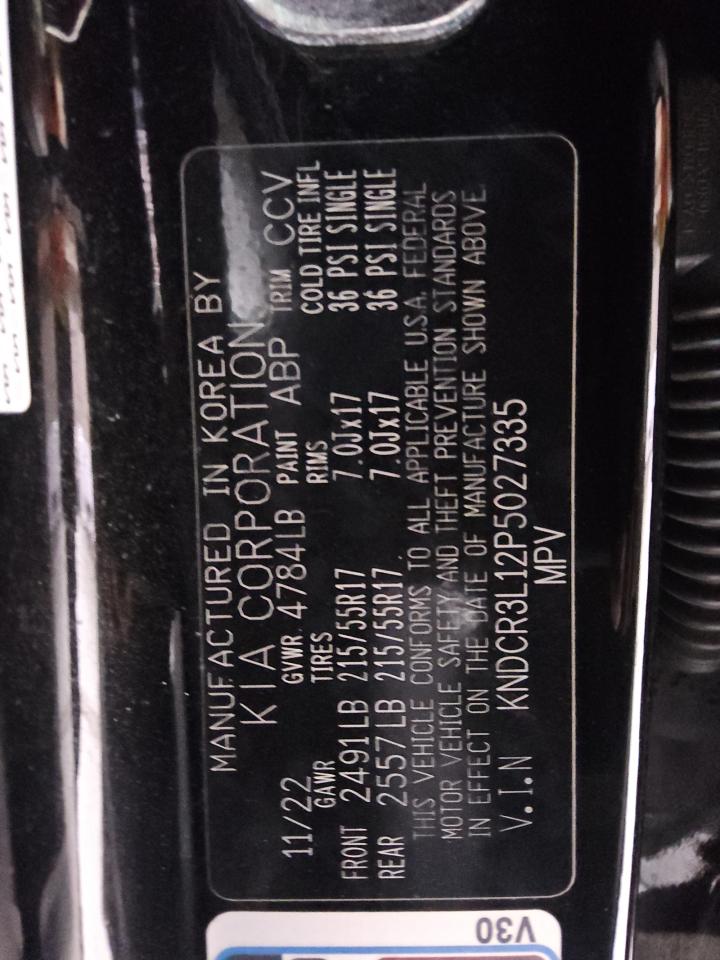 2023 Kia Niro Wind VIN: KNDCR3L12P5027335 Lot: 85336565