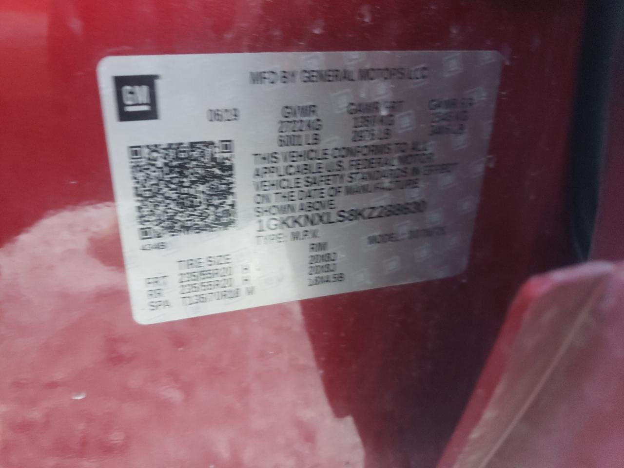 2019 GMC Acadia Denali VIN: 1GKKNXLS8KZ288630 Lot: 82340475