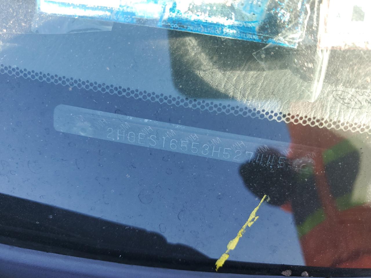 2003 Honda Civic Lx VIN: 2HGES16553H527445 Lot: 89491295