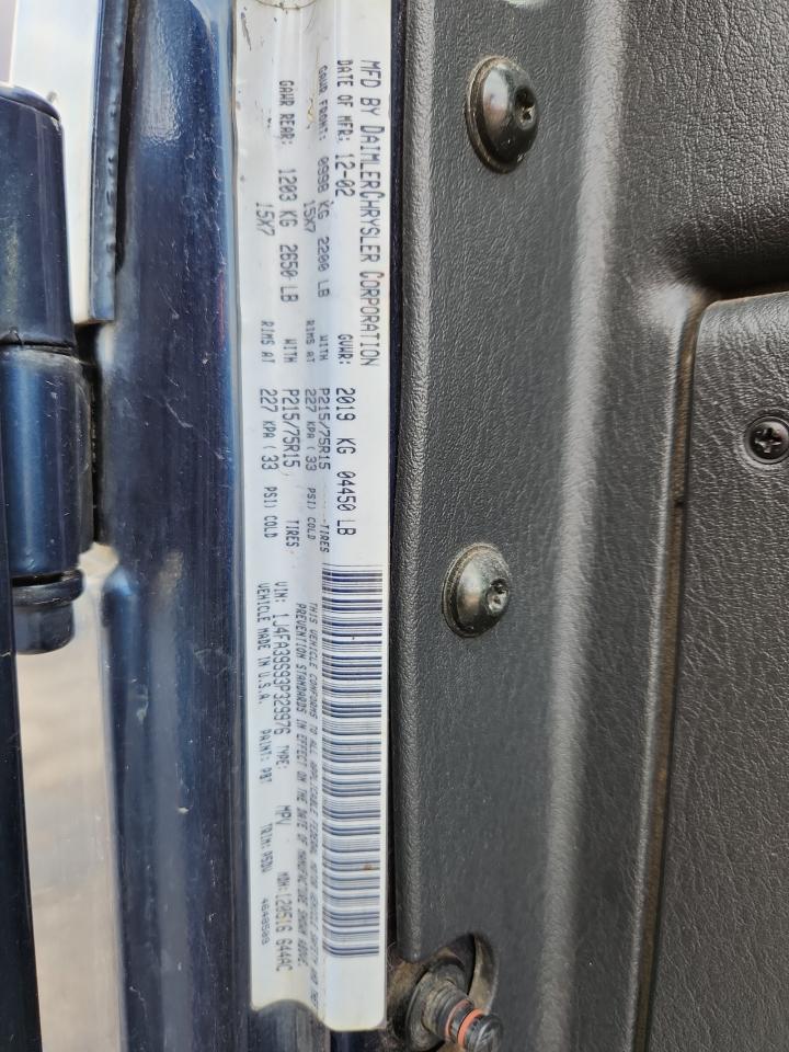 2003 Jeep Wrangler Commando VIN: 1J4FA39S93P329976 Lot: 85366555