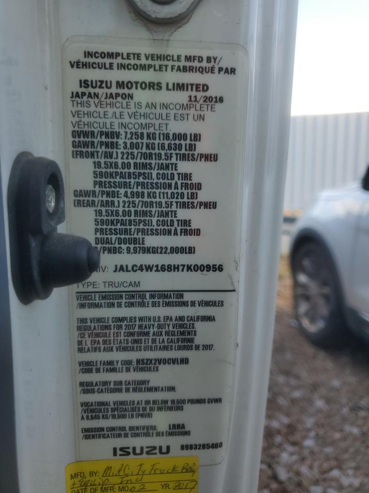 2017 Isuzu Npr Xd VIN: JALC4W168H7K00956 Lot: 84931375