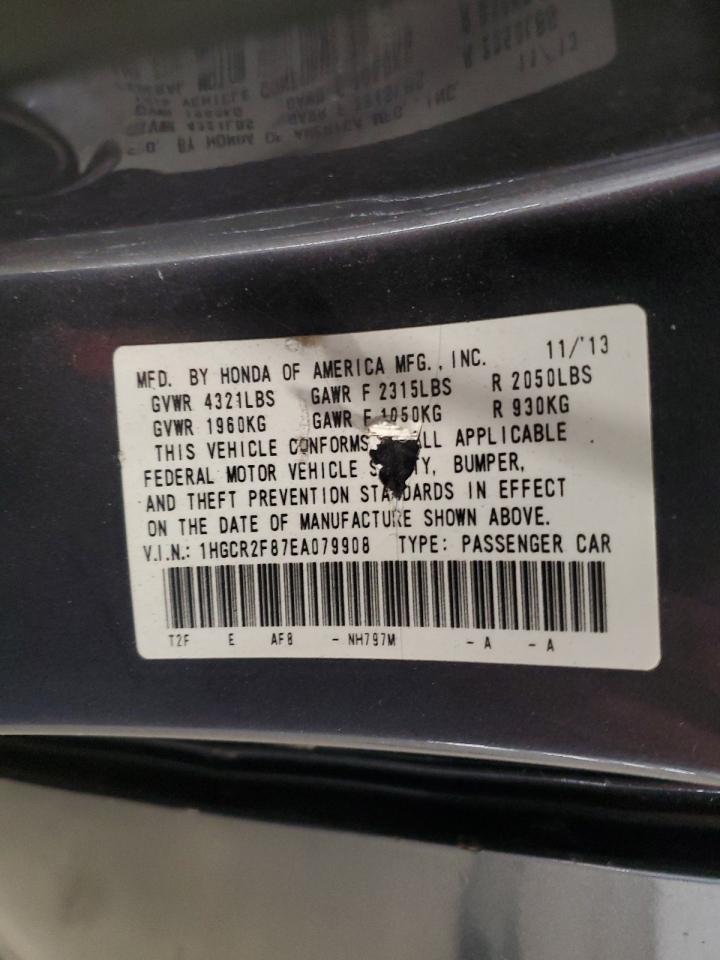 2014 Honda Accord Exl VIN: 1HGCR2F87EA079908 Lot: 86339735