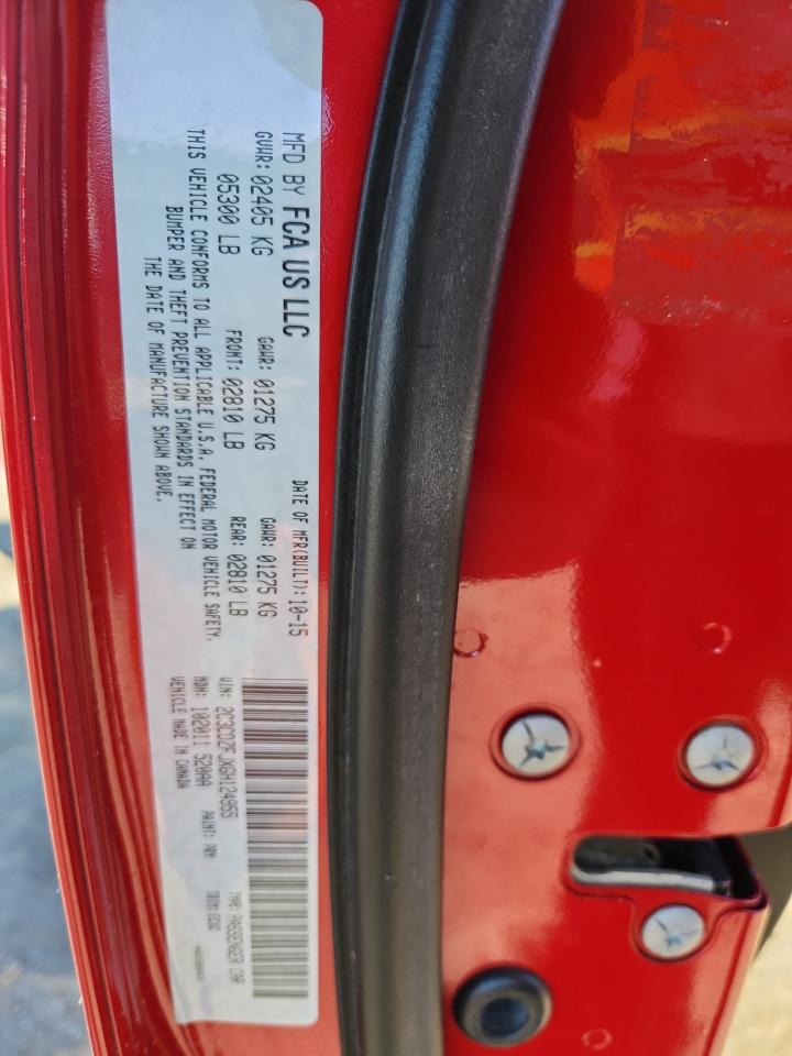 2016 Dodge Challenger R/T Scat Pack VIN: 2C3CDZFJXGH124955 Lot: 87113145